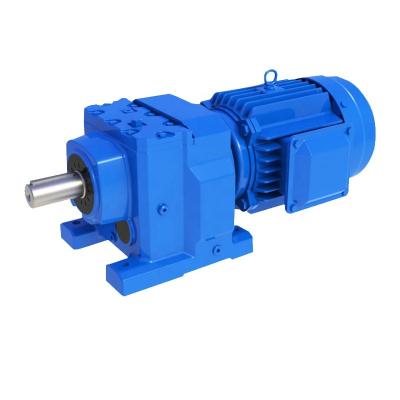 China Stores 110KW R/RF Output Torque Gear Reducer Gearbox R/RF 167 Helical Motor Building Material OEM/ODM for sale