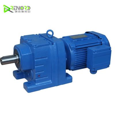 China Building Material Shops R Gear Helical Motor Gear Reducer AC Transmission Electric Motor Gearbox for sale