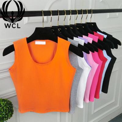 China Kaos Murah Camiseta Sin Mangas Basica Algodon Women's Knitwear Cotton Crop Tops Anti-Wrinkle Women's T-Shirt With Logo for sale