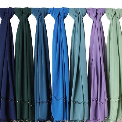 China High Quality Premium Hijab Heavy Scarf Malaysian Women's Chiffon Scarves Hijabs Shawl Shawls Long for sale