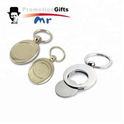 China New Hot Sale Promotion 2022 Fashion Souvenir Gifts Custom Metal Keychain Cute Zinc Alloy Metal Key Shopping Trolley Coin Key Chains for sale