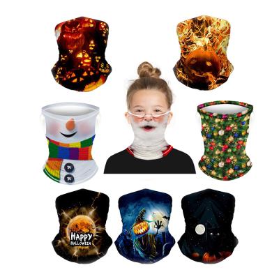 China Custom Christmas Design Neck Cuff Bandana Neck Tube Scarf Bandana Face Cover Default Used for Kids and Adults for sale