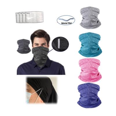 China Multifunctional custom pink head scarf headwear neck cuff neck cuff protective masker tube summer ice sports ice sports logo head cooling bandana for sale