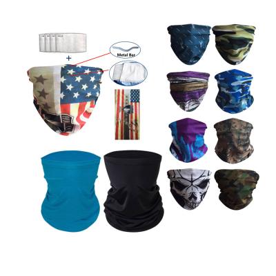 China Multifunctional Bandanas Neck Cuff For Dust Sun Protection Face Cover Scarf For Motorcycle Cycling Riding Riding Running for sale