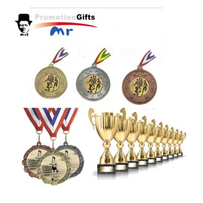 China Antique Custom Europe Sports 3d Marathon Running Medals Trophies With Ribbon for sale