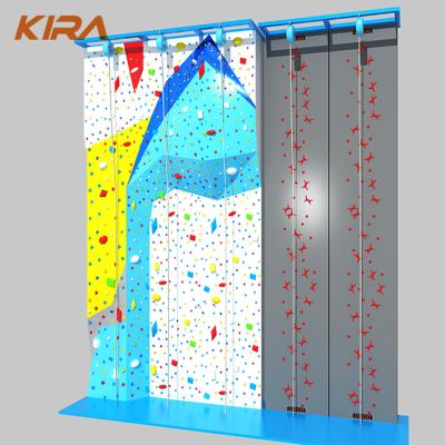 China Durable Commercial Used Fiberglass Rock Climbing Wall For Kids for sale