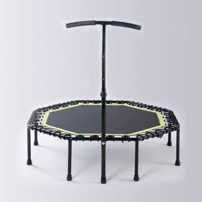 China Without Protective Net Hot Selling Fitness Mini Trampoline With Exercise Trampoline Handle for sale