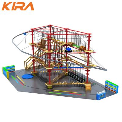 China Adventure Fun Exciting Adventure Rope Course Amusement Park For Mall for sale