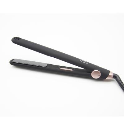 China Hotel Hair Straightener Hair Straightener 1Inch Heating Flat Iron With Gloss Surface for sale