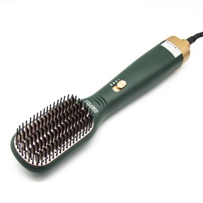 China Special hotel for salon home hair straightener brush heated electric hair straightener brush for sale