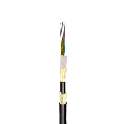 China super low price ADSS communication cable 6 hilos guanhong fibra optica optic adss supporting cable fiber optic cable fiber optic adss for sale