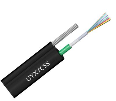 China Indoor Communication Cable GYXTC8S Plywood Drum Ftth Drop Cable Single Mode Fiber Optic Cable for sale