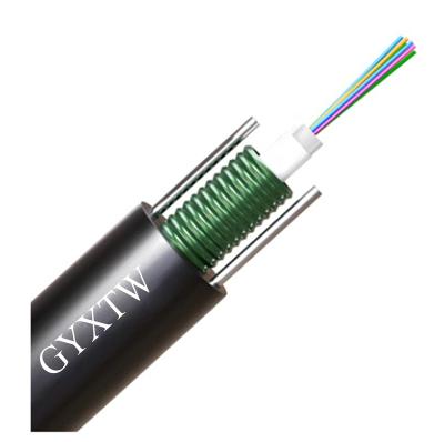 China Manufacturer GYXTW Ftth Outdoor Communications Security Cable Fiber Optic Cable 1 Core 2 Core 4 Core Fiber Optic Cable for sale