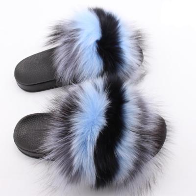 China New Design Waterproof Most Popular Hot Sale Fur Slide Flat Sandal for sale