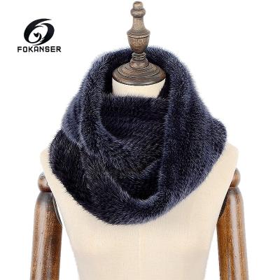 China High quality beautiful new style women's winter mink fur scarf for sale