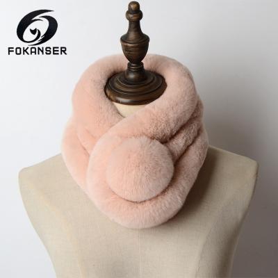 China Hot Factory Sales Rabbit Fur Scarf Women for sale