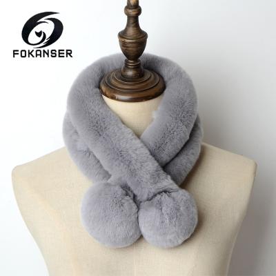 China Hot Sales Rabbit Fur Scarf Women for sale