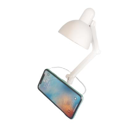 China Modern 3 in 1 fold desk lamp+ wireless charger for mobile+mobile phone support for sale