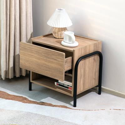 China (Other) Wholesale Price Adjustable MDF Bedside Table With Storage Drawer Bedroom Furniture Nightstand for sale