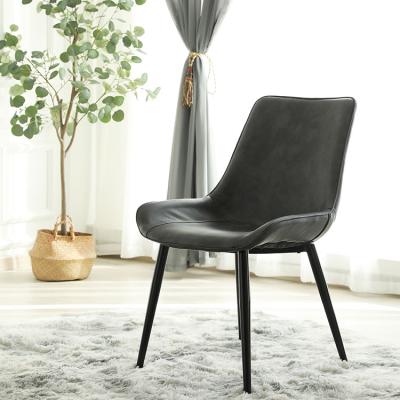 China (Other)Adjustable High Quality Modern Dining Furniture Metal Chairs Cushion Leather Dining Chair for sale