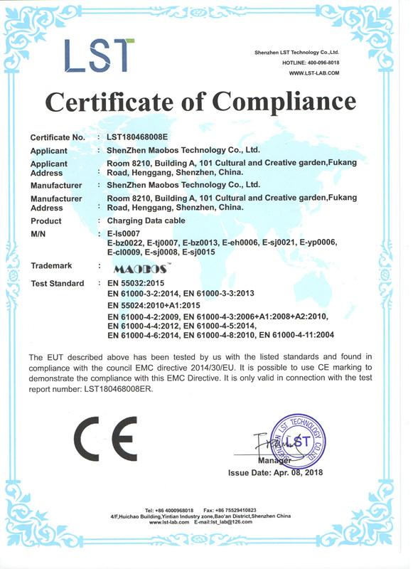 CE - Shenzhen Maobos Technology Co., Ltd.