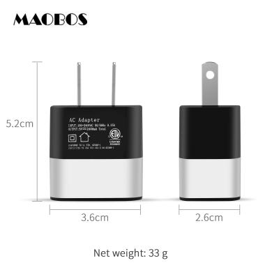 China Wholesale Cell Phone Tablet MP3 GPS 2021 On Type QC 3.0 USB C Charger Super Stock ETL USB Wall Charger Fast Charging Dual Port Adapter for sale