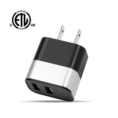 China 2.4Amp 2-Port Wall Fast Charger Home Travel USB Wall Charger Support Support Charging AC Adapter For iPhone 12 13 mini IPAD for sale