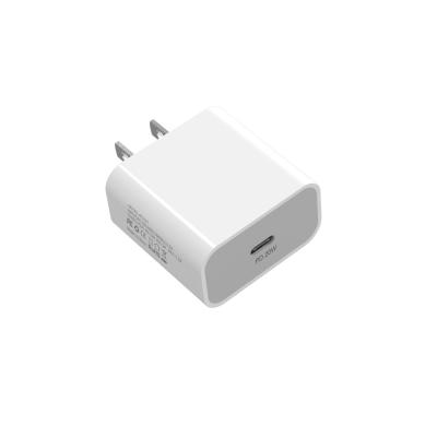 China High Speed ​​Type-c 20w 18w Palladium Wall Charger Type 20W USB-c Power EU USA Plug Usb Adapter For iPhone 12/11 Fast Charger for sale