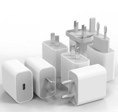 China Portable Fast Mobile Charging TYPE C Travel Adapter 20w High Speed ​​Free Shipping UK AU US EU Wall Charger PD Charger for sale