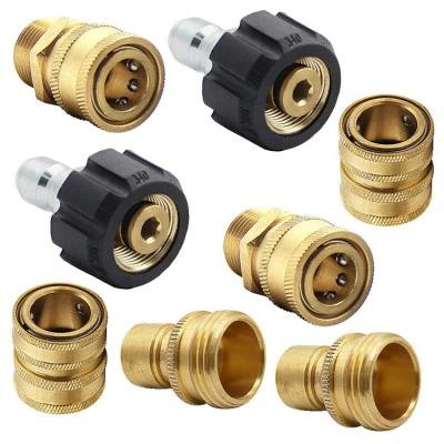 China Brass Hotels M22 14Mm 15Mm Quick Connect Adapters Kit Fitting To Pressure Joint for sale