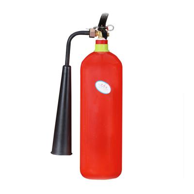 China CO2 concentration â ‰ ¥ 99.5% 4kg Carbon Dioxide Fire Extinguisher Trolley Type Portable Fire Fighting Equipment Household Factory Use 3C for sale