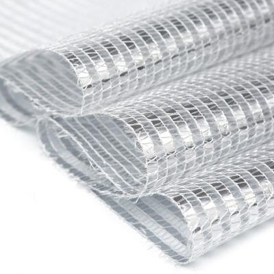 China Stable Structure Easily Assembled Factory Wholesale Agricultural Greenhouse Hot Sale Aluminum Foil Silver Shade Net for sale