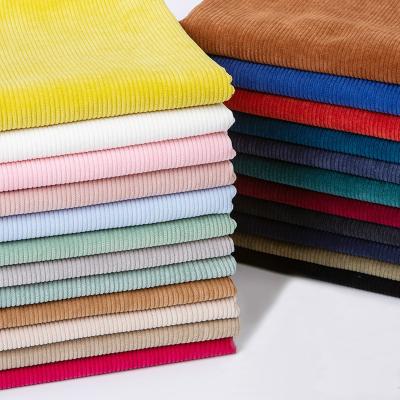 China Embossed Fabric 50cmx150cm Soft Viable Stripes Velvet Fabric Corduroy for Sewing, Olive Green, Yellow, Pink, White, Beige, Black, for sale