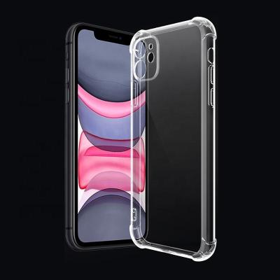 China Anti-Slip For IPHONE12 Mobile Phone Clear TPU Cell Phone Cover Transparent Shockproof Cases For 12 12pro 12pro Max for sale