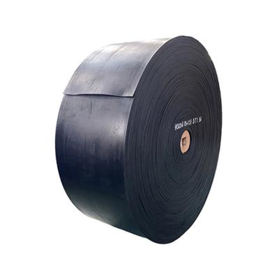 China New Black Abrasion And Price Impact Resistance PE Mining Heat Resistant Industrial Conveyor Cloth Manufacturer Rubber Belt High Quality for sale