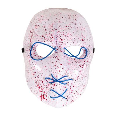 China PP Halloween Horror Cosplay Evil Full Face Masks For Carnival Costume Party Props Led Party Mask for sale