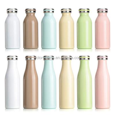 China 2022 New Durable Double Wall Milk Bottle 350/500ml Stainless Steel Vacuum Insulated Water Bottle for sale