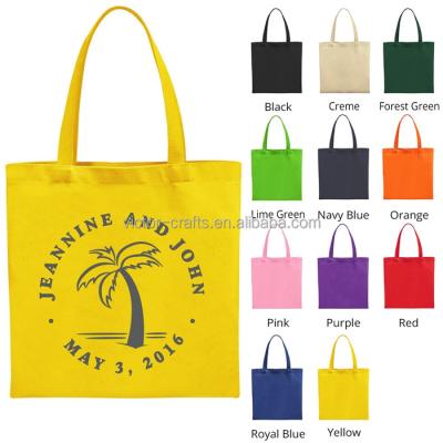 China Yellow Large Size Canvas Handled Color Moving Bags Tote Bag for sale