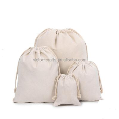 China Handled Empty Bag No Footprint Plain Canvas Bags Multifunctional Drawstring Bag Canvas for sale