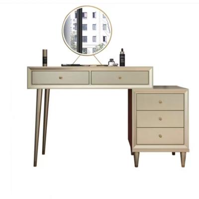 China Luxury (Height)Adjustable Light Bedroom Dressing Table With Mirror Dressing Table Set for sale