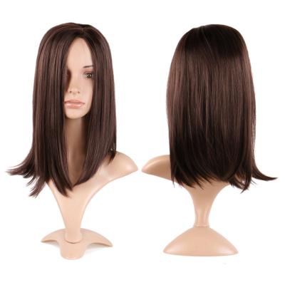 China Nature 14-16 Inch Left Bust Wig High Temperature Styling Asymmetrical Set Fiber Wigs Ombre Premium Wig for sale