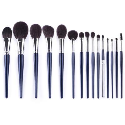 China Real Wool Cheek Fiber Hair Loose Powder Brush Eyebrow Trimming Brush Makeup Brush for sale