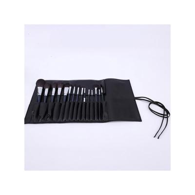 China Professional Cheek Makeup Brush Set Blue Wooden Handle 15pcs Make Tools Dust Contour Foundation Eyeshadow Brush for sale