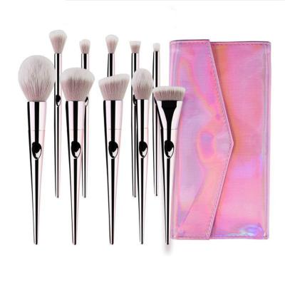 China 2021 New Fashion Product Professional Rose Gold Electroplated Handle Exquisite Workmanship Makeup Brush Set Makeup for sale