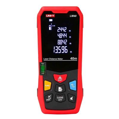 China 40m Professional High Quality Ergonomic Outdoor Measuring Laser Distance Meters 122mm x 52mm x 29.5mm for sale