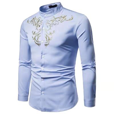 China Wholesale Custom Made YIYA Logo Long Sleeves New Fashion High Quality Anti-pilling Formal Slim Fit Casual Men's Dress Shirts for sale