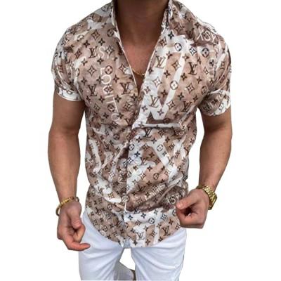 China PRINT Custom Mens Beach Vacation Factory Supplier Anti-pilling Cotton Shirt for sale