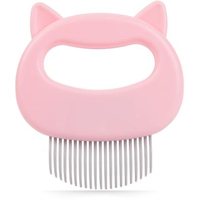 China Manufacturer Pet Cleaning Grooming Products Professional Stocked Cat Grooming Massage Comb Pet Flea Cleaning Brush Comb for sale