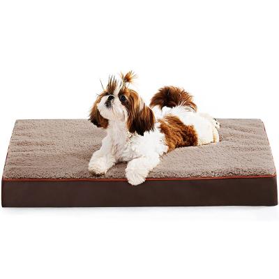 China High Density Egg Stocked Removable Washable Foam Dog Bed For Small Medium Large Pets for sale