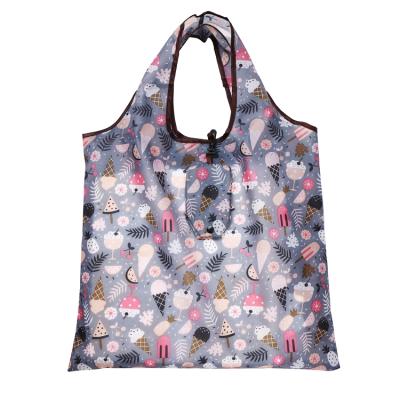 China 2022 New Designs Folding Reusable Collapsible Shopping Bag Eco - Friendly Polyester for sale